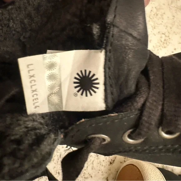 NWOT UGG Women's Black High-Top Sneakers with White Sole - Picture 9 of 9